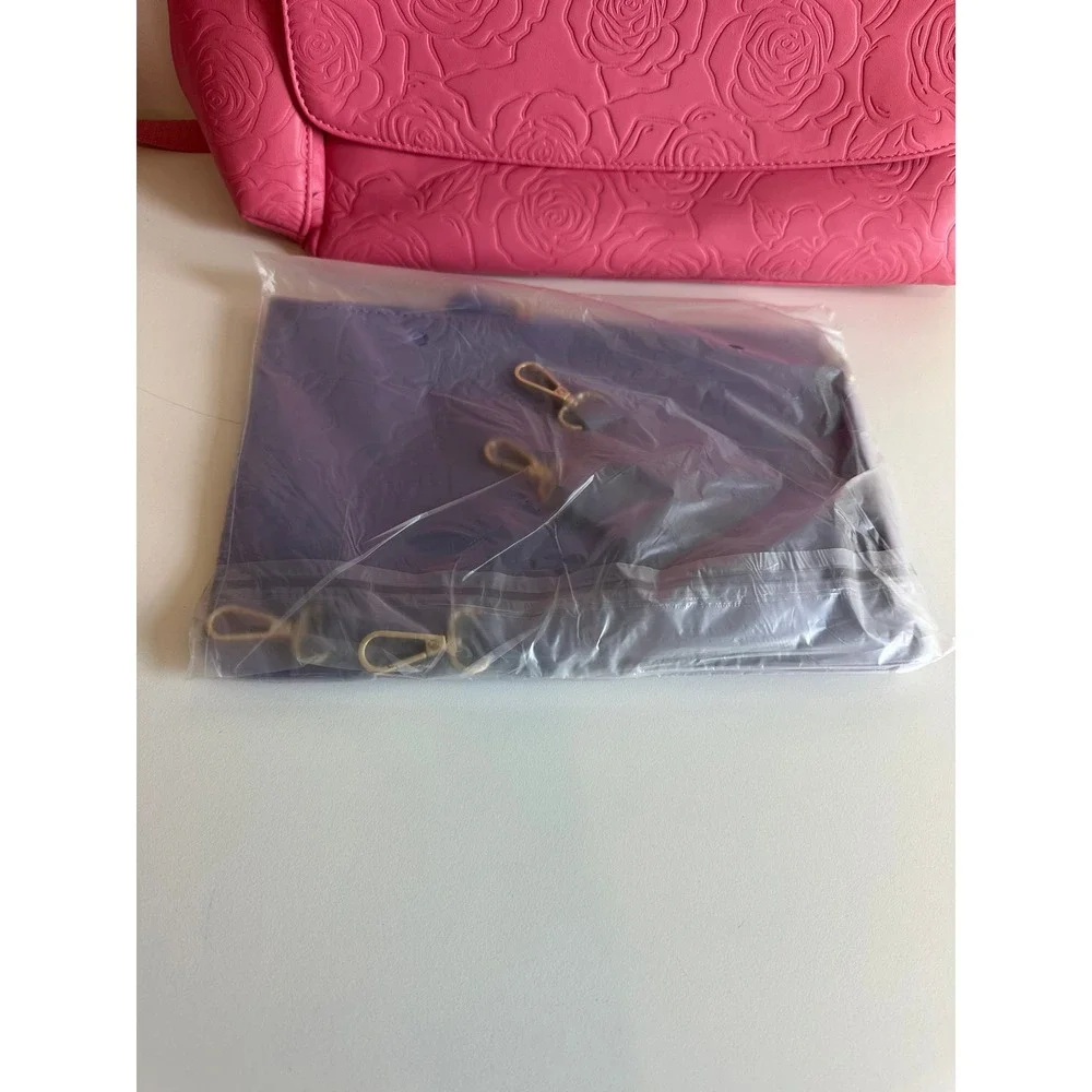 Lot‎ of 2 Style by Leigha Embossed Rose Diaper Bags - Pink & Lavender Purple